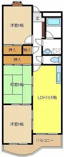 シャトー樹里【3階】の間取り