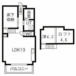 グランフォート新瑞橋【5階】の間取り