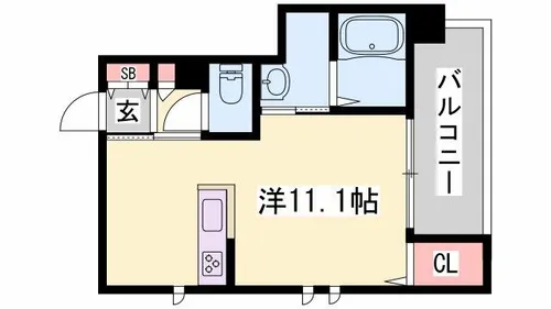 レトワール【203号室】の間取り