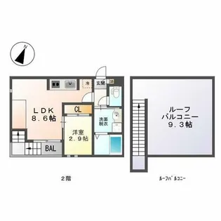 GRANDTIC青山【2階】の間取り