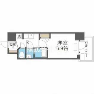 プレサンス天王寺ノースヴィアーレ【2階】の間取り