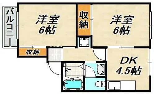 トラスト神戸【2階】の間取り