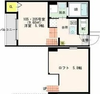 SANCTUARY【1階】の間取り