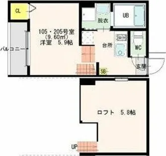 SANCTUARY【1階】の間取り