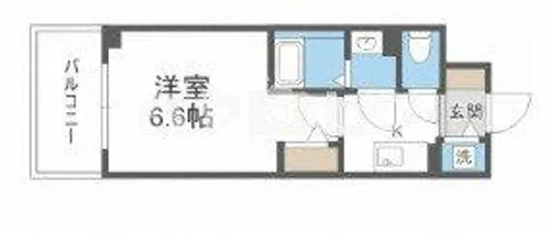 エスリードレジデンス大阪本町【1202号室】の間取り