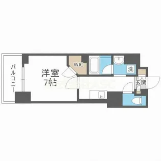 ハビテ靱センターコート【13階】の間取り