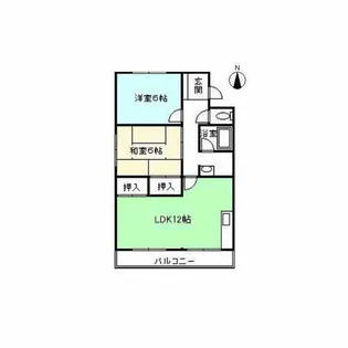 エターナルドエル錦【2-B号室】の間取り