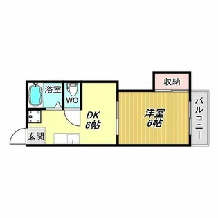 マンション米田【5階】の間取り