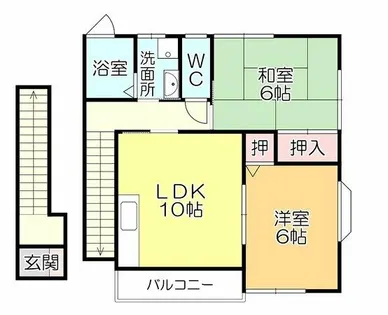 明星ガーデンハイツ【201号室】の間取り