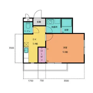 ライズ岡崎【101号室】の間取り