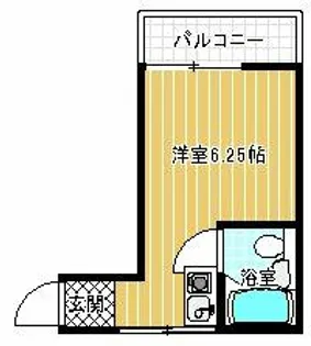 船井コーポ【2B号室】の間取り