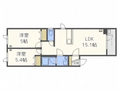 effort平岸【2階】の間取り