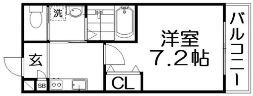 ALEGRIA枚方公園Ⅱ【301号室】の間取り