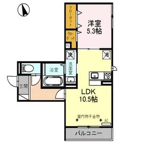 La Luce南茨木【3階】の間取り