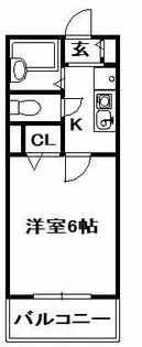 クレール加茂【3階】の間取り