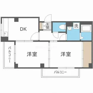 ベルダ中宮【3階】の間取り