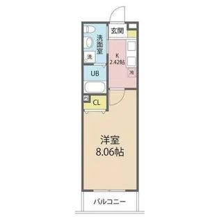 プレジールドットオー【3階】の間取り
