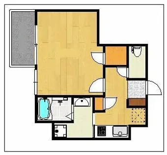 レブリアント天神東【903号室】の間取り