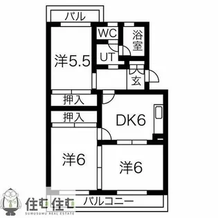 第二ハイツ昌【402号室】の間取り