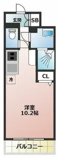 N.S.ZEAL大曽根【4階】の間取り