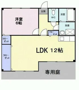 リッシェ嵐山【1階】の間取り