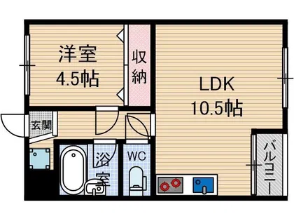 春日マンション【1階】の間取り