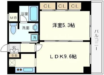 南堀江アパートメントグランデ【3階】の間取り
