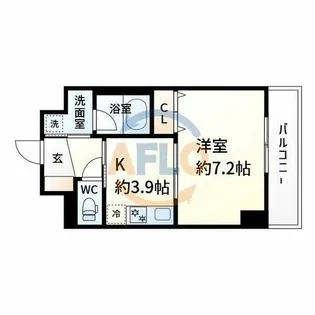 Dolce Vita 新大阪【6階】の間取り