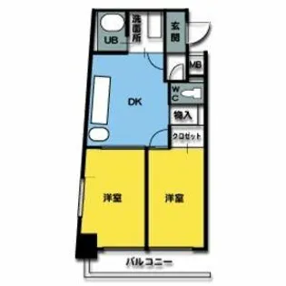 サンセリテ内山【1階】の間取り
