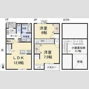 エスパス神村【1階】の間取り