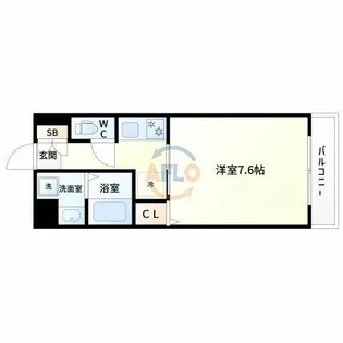 プレッツァ新大阪【3階】の間取り