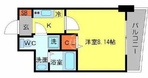 SERENiTE日本橋SUD【5階】の間取り
