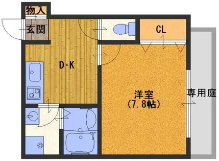 グランドソレイユ香里園【1階】の間取り