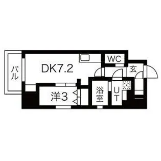 1LDKの間取り画像