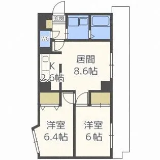 シルキーU6・1【4階】の間取り