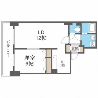 ティアラタワー中島倶楽部【13階】の間取り