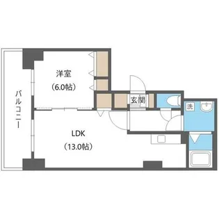 ティアラタワー中島倶楽部【20階】の間取り