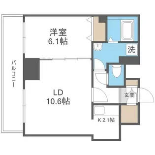 ティアラタワー中島倶楽部【27階】の間取り