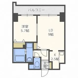ティアラタワー中島倶楽部【30階】の間取り