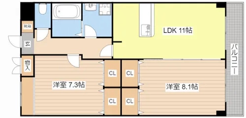 シルクロード【5階】の間取り