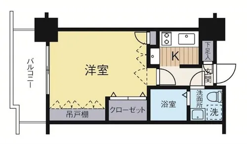 福岡県福岡市中央区春吉3丁目【マンション】の間取り