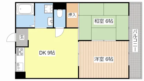 彦根ガーデンハイツ【301号室】の間取り