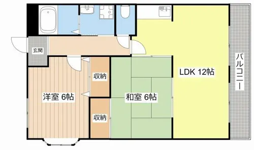 RIVER ANNE RENA【305号室】の間取り