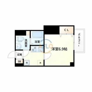 フレンシアノイエ東三国【10階】の間取り