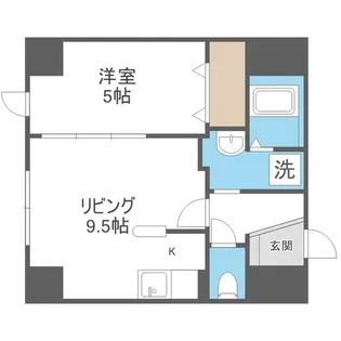 パークヒルズ北円山【8階】の間取り
