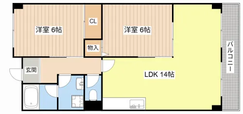 マンション亨【311号室】の間取り