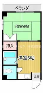 クリスタル長居【1階】の間取り