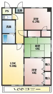 グレース小川【103号室】の間取り