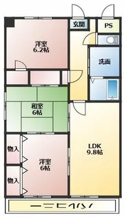グレース小川【301号室】の間取り