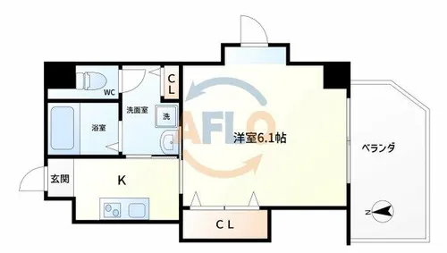オリエンタル福島【3階】の間取り